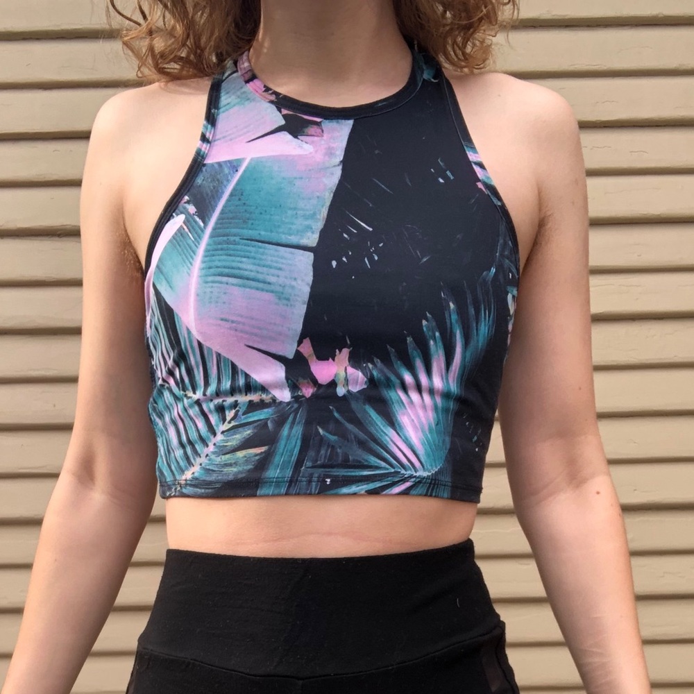 tropical fabletics sports bra/crop top